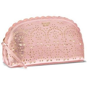 Victoria's Secret VS Petal Edge Beauty Make Up Cosmetic Bag Cute Pink Bag NWT